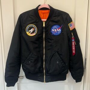 ALPHA INDUSTRIES Nasa Reversible Bomber Jacket size M